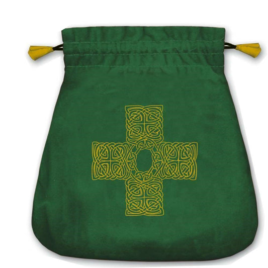 Celtic Cross - žalias maišelis kortoms | Lo Scarabeo