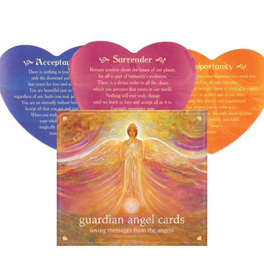 Guardian Angel Oracle - širdies formos kortos