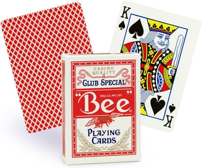 Bee Standard Red - raudonos pokerio kortos