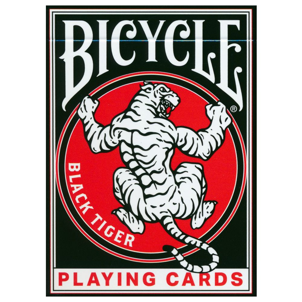 Bicycle Black Tiger Revival Edition - juodos žaidimo kortos