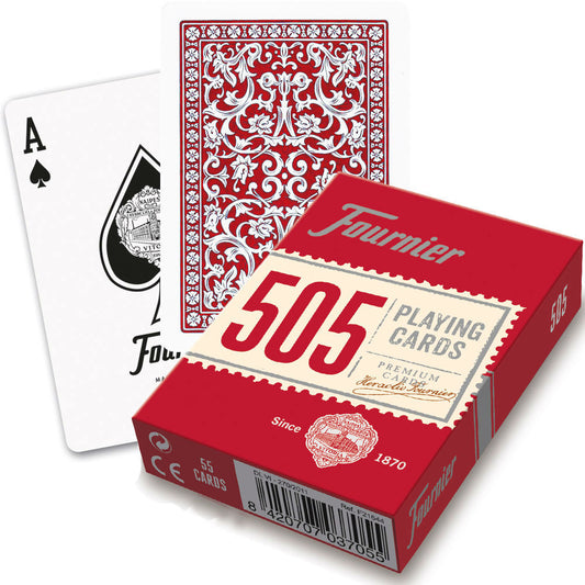 Fournier 505 Red - raudonos pokerio kortos