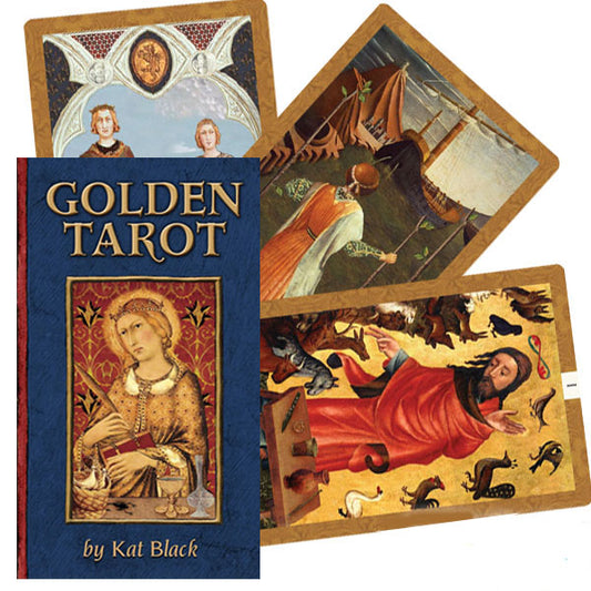Golden Tarot - Kat Black Taro kortų rinkinys