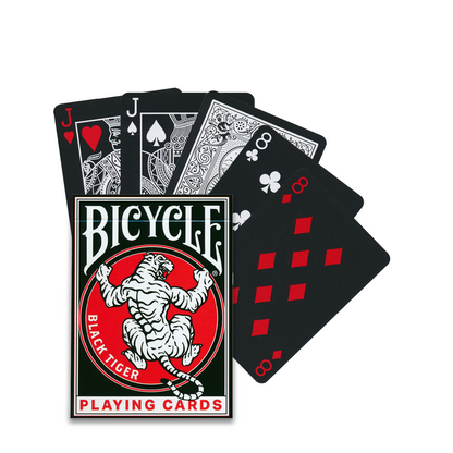 Bicycle Black Tiger Revival Edition - juodos žaidimo kortos