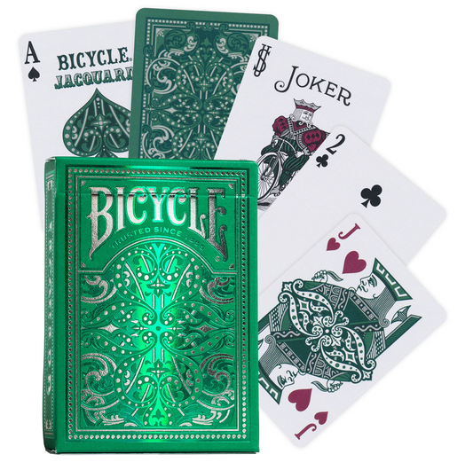Bicycle Jacquard - žaidimo kortos su audinių raštais