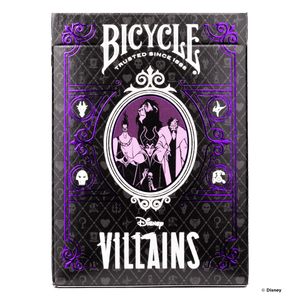 Bicycle Kortos Disney Villains Violetinės