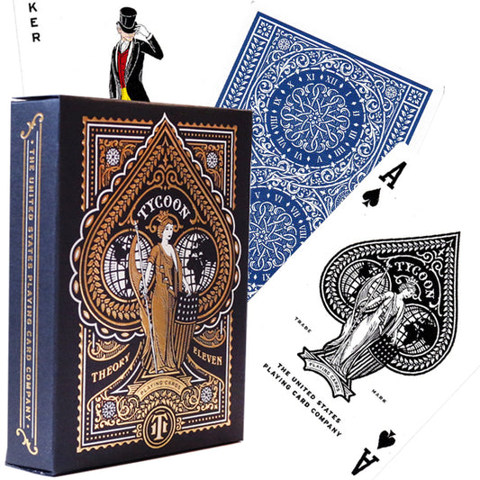 Theory11 Tycoon Blue - mėlynos žaidimo kortos
