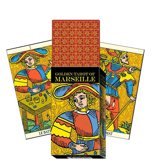 Golden Tarot of Marseille - taro kortos su aukso folija