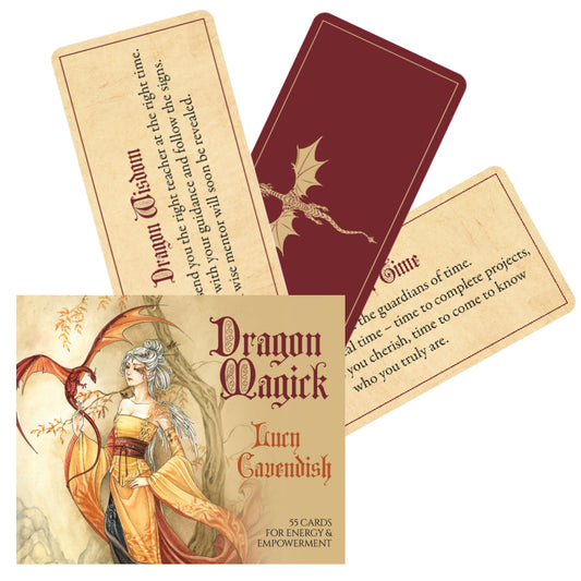 Dragon Magick Oracle - drakonų žinučių kortos | Blue Angel