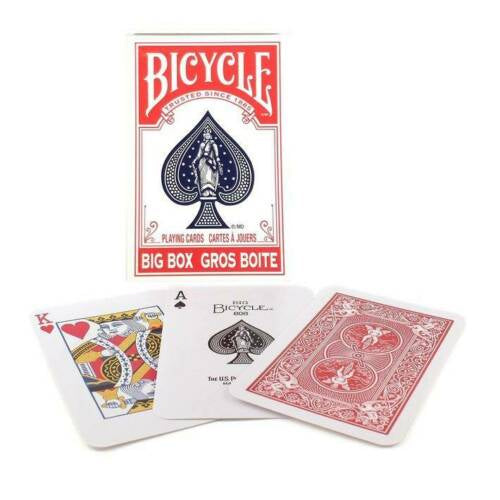 Big Box - didelės raudonos žaidimo kortos | Bicycle