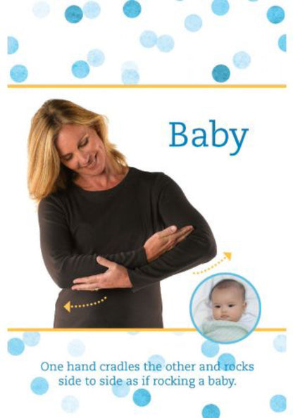 Baby Sign Language Flash Cards ASL - mokomosios kortos