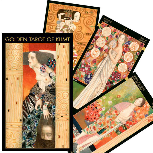 Golden Tarot of Klimt - auksu puoštos taro kortos