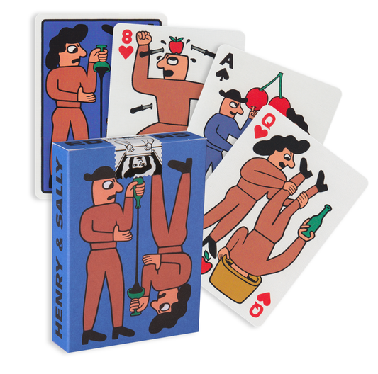 Henry and Sally Blue Limited Edition - žaidimo kortos | Art of Play