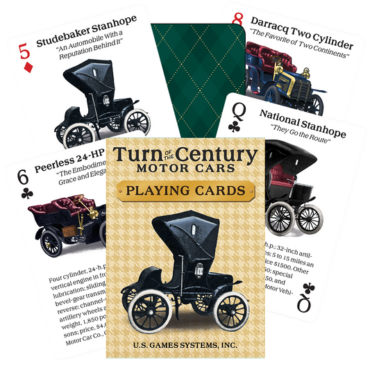 Turn of the Century Motor Cars - žaidimo kortos
