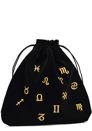 Astrological velvet bag for Cards Lo Scarabeo