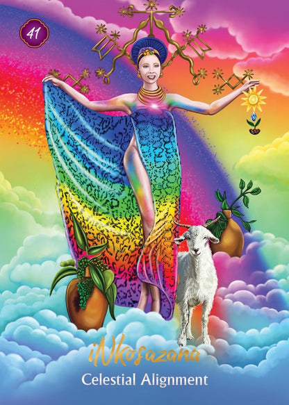 African Goddess Rising Pocket - orakulo kortos