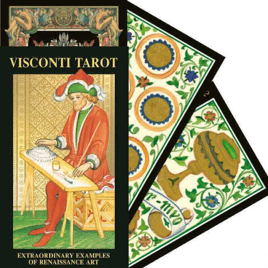Visconti Tarot - auksu puoštos taro kortos