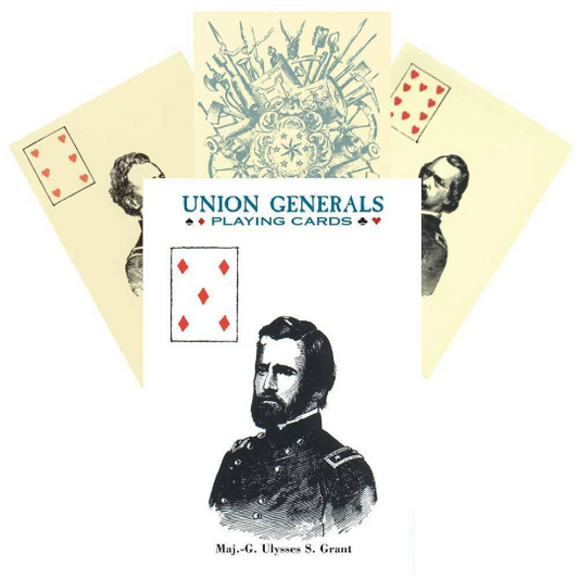 Union Generals - istorinių žaidimo kortų reprodukcija | US Games Systems